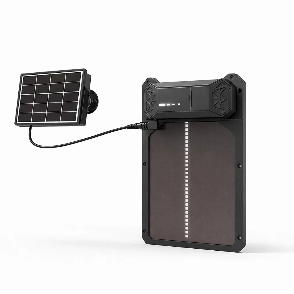 Usa automata pasari PROFESIONAL CD-02, alimentare panou solar