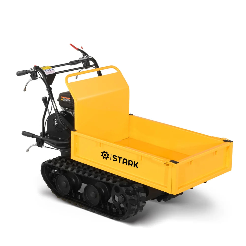 Transportor cu senile STARK-D30MB, 6.5 CP, capacitate 300 kg, bena detasabila