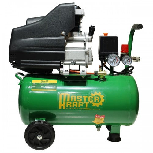 Compresor de aer 24L MasterKraft LAB2024, 2000W, cu ulei, portabil