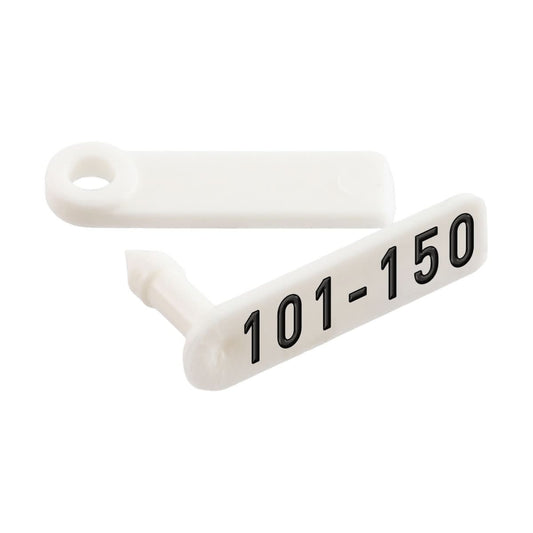 Crotalii pentru miei si iezi Twintag alb 101-150