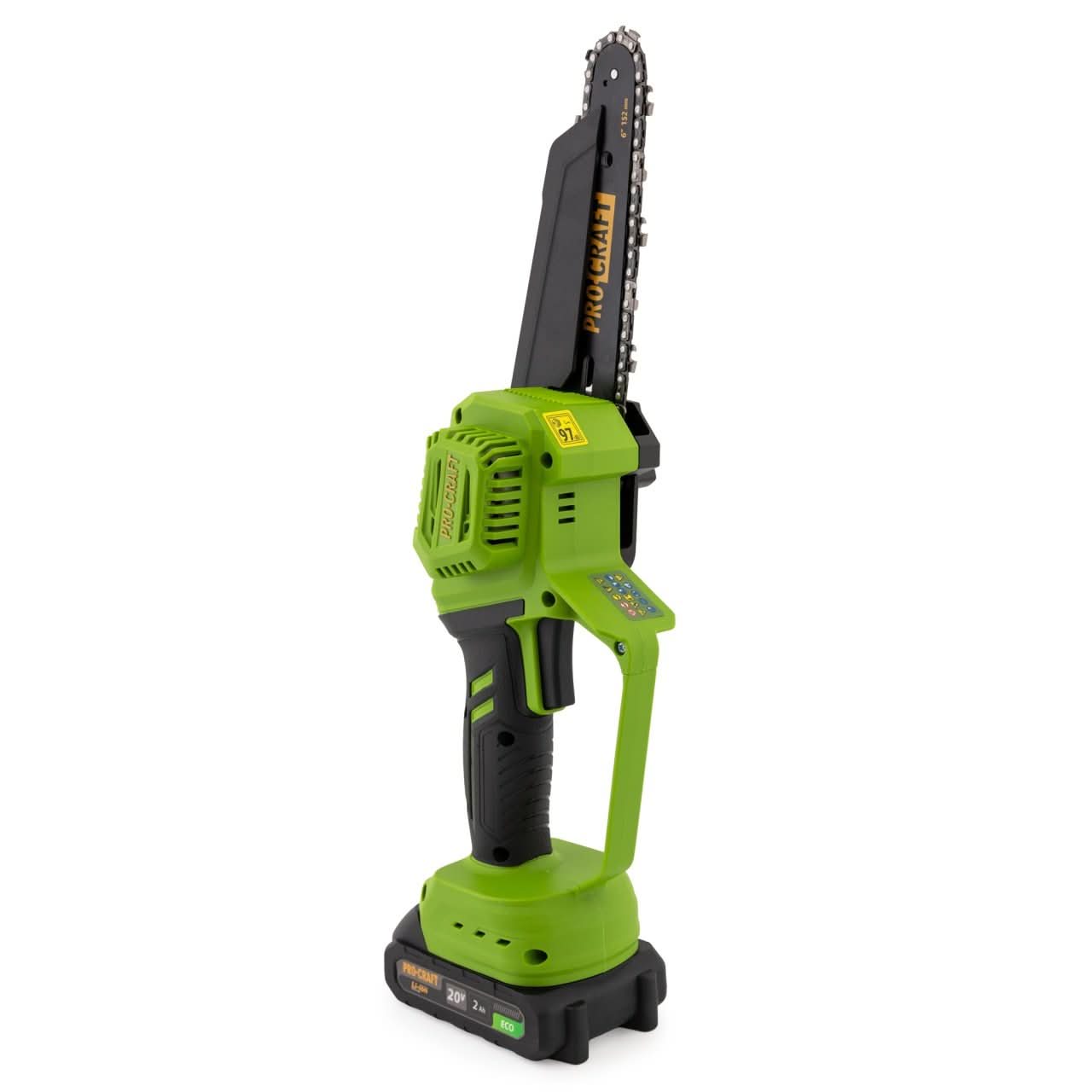 Mini fierastrau pe acumulator PROCRAFT PKA46 20V 2Ah 2 acumulatori lame 6 si 8 inch motor fara perii