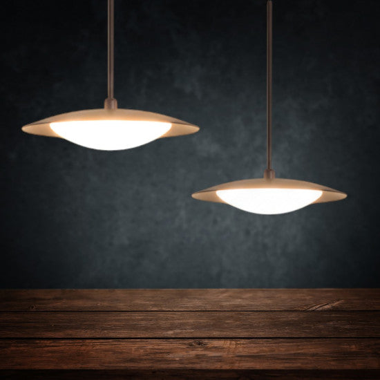 Lustra LED Ara, 8W, 750lm, 3000K/4000K/6500K, cafeniu