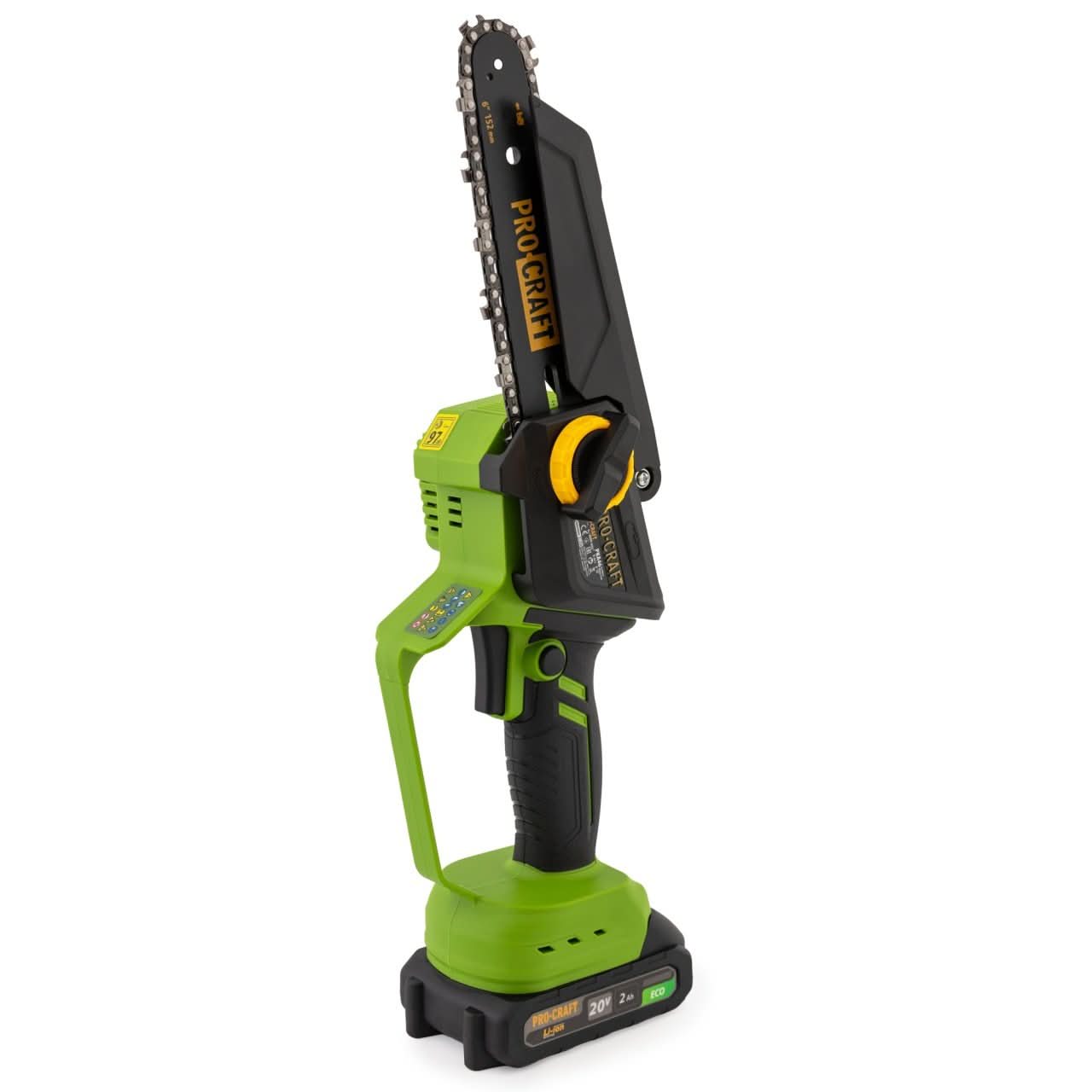 Mini fierastrau pe acumulator PROCRAFT PKA46 20V 2Ah 2 acumulatori lame 6 si 8 inch motor fara perii