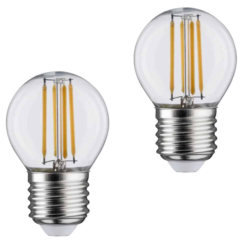 Bec cu filament decorativ sferic E27 4W LED, temperatura culoare 3000K - ZEP.RO - Ți-e la îndemână!