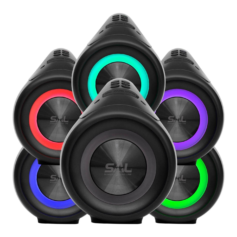 Boombox Portabil BT 5000, Bluetooth TWS, 50W, Rezistent la Apa IPX5, LED RGB, Radio FM, Autonomie 30h