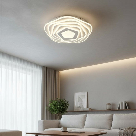 Plafoniera LED Surtur 125W, 8550lm, 400x400x73mm