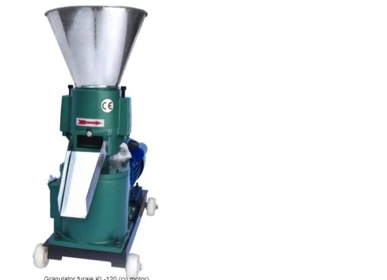 Granulator furaje ZEP KL-120 cu motor 3 kW/220V – 3 matrite incluse, productie pana la 100 kg/h