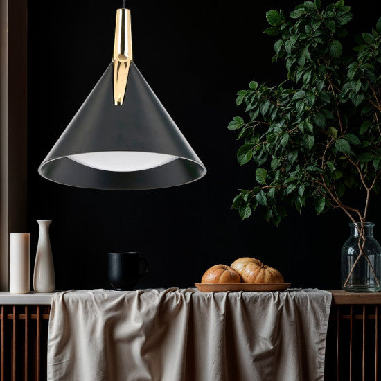 Lustra LED Sirius, 8W, 630lm, 3000K/4000K/6500K, cafeniu