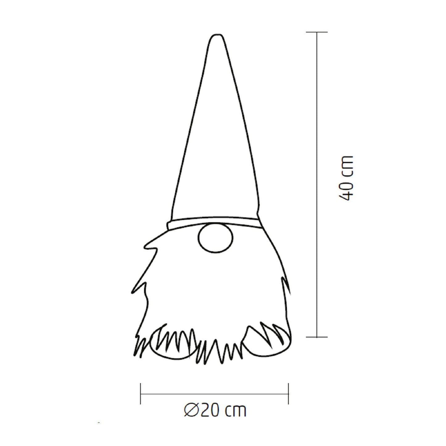 Pitic LED pentru interior, lumina alba calda, cu buton pornire/oprire, KDD40