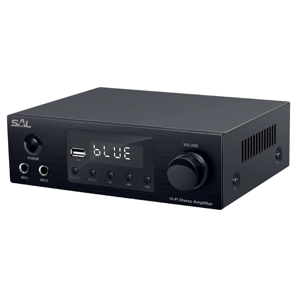 Amplificator HiFi BTA 250, 2x50W, Bluetooth, FM, USB, Karaoke, RCA, Optic, Coaxial