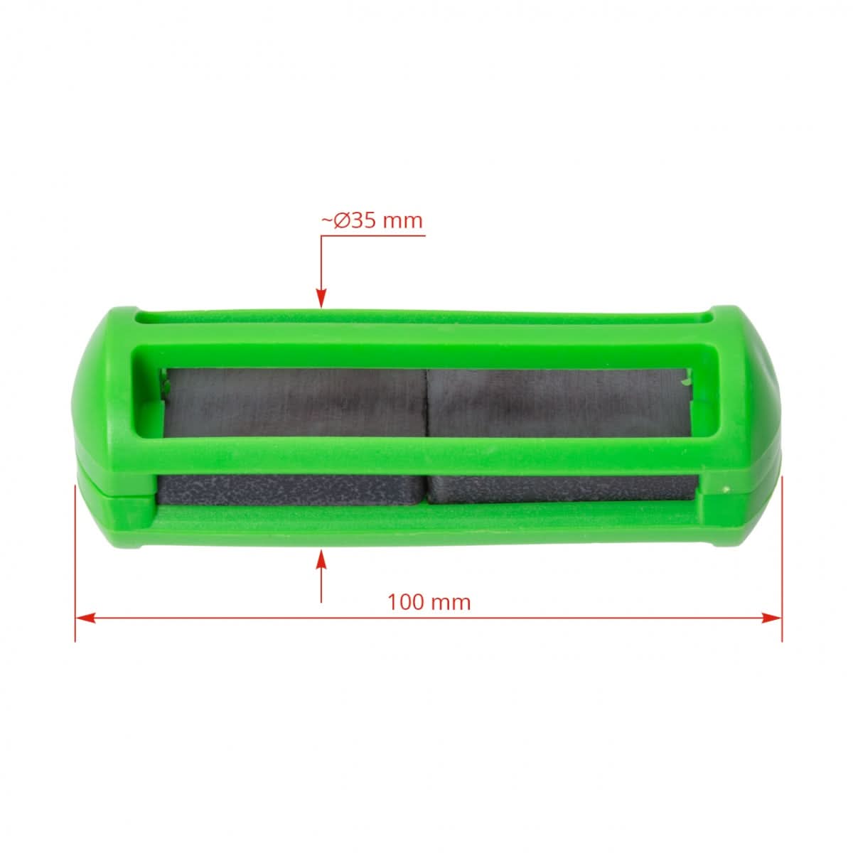 Magnet ruminal cu carcasa verde, 10 x 3,5 x 3,2 cm