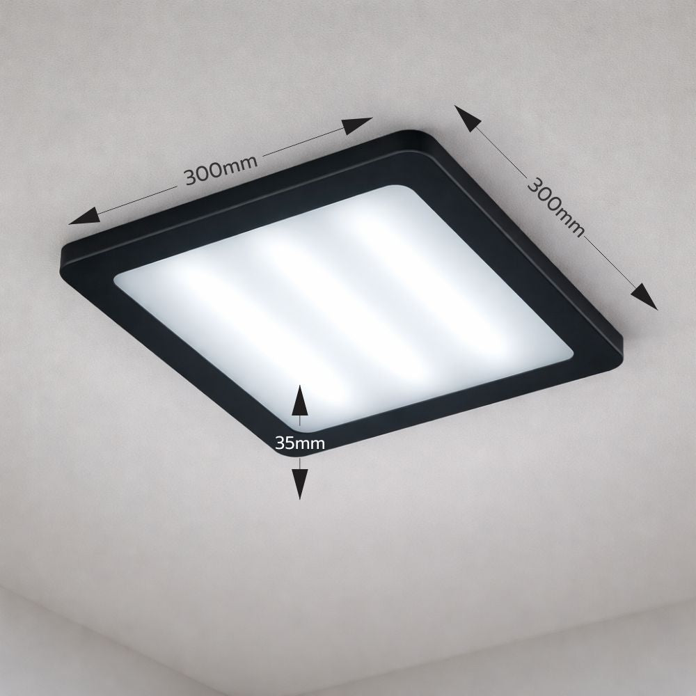 Spot LED Sole patrat, 36W, 3240 lm, 300x300x35 mm