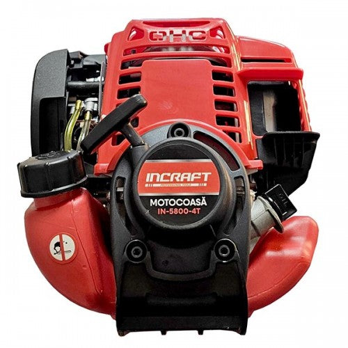 Motocoasa INCRAFT IN-5800-4T, 5.8 CP, motor 4 timpi, latime taiere 415 mm, disc si fir incluse