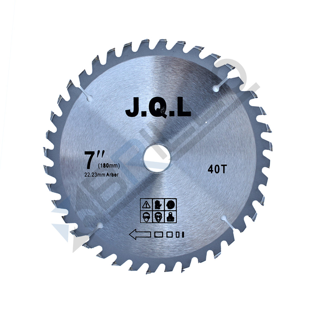 Disc circular 180 x 22.23 mm, 40 dinti, placat cu widia, pentru lemn si PAL, compatibil flex