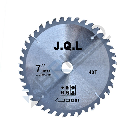 Disc circular 180 x 22.23 mm, 40 dinti, placat cu widia, pentru lemn si PAL, compatibil flex