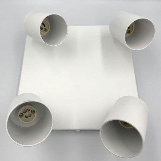 Spot Patrat Reglabil 4xGU10 Alb, 250mm