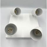 Spot Patrat Reglabil 4xGU10 Alb, 250mm