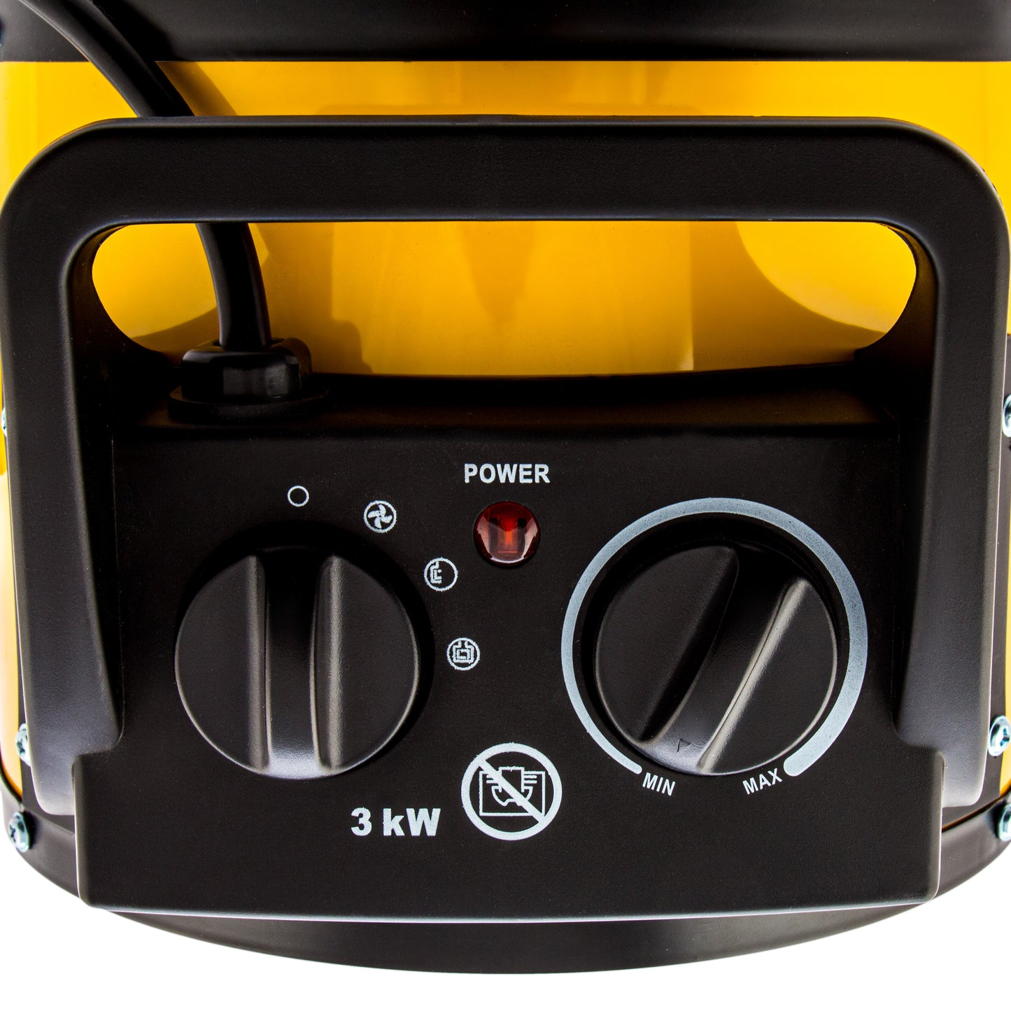 Tun de incalzire ceramic Denzel DHC 3-150, 230V, 0.025/1.5/3 kW, 150 m³/h, 40 m², termostat reglabil