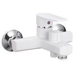Baterie Cada Plastic Plamix LEO-009 Euro, alba, monocomanda, cu para dus