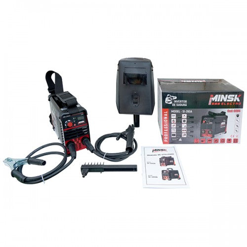 Aparat sudura invertor Minsk Electro MMA SI-260A, 260A, IGBT, ecran digital, usor si compact, protectie supraincalzire