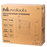 Incalzitor Radiant Diesel Evotools IRDH, 15 kW, rezervor 42 L