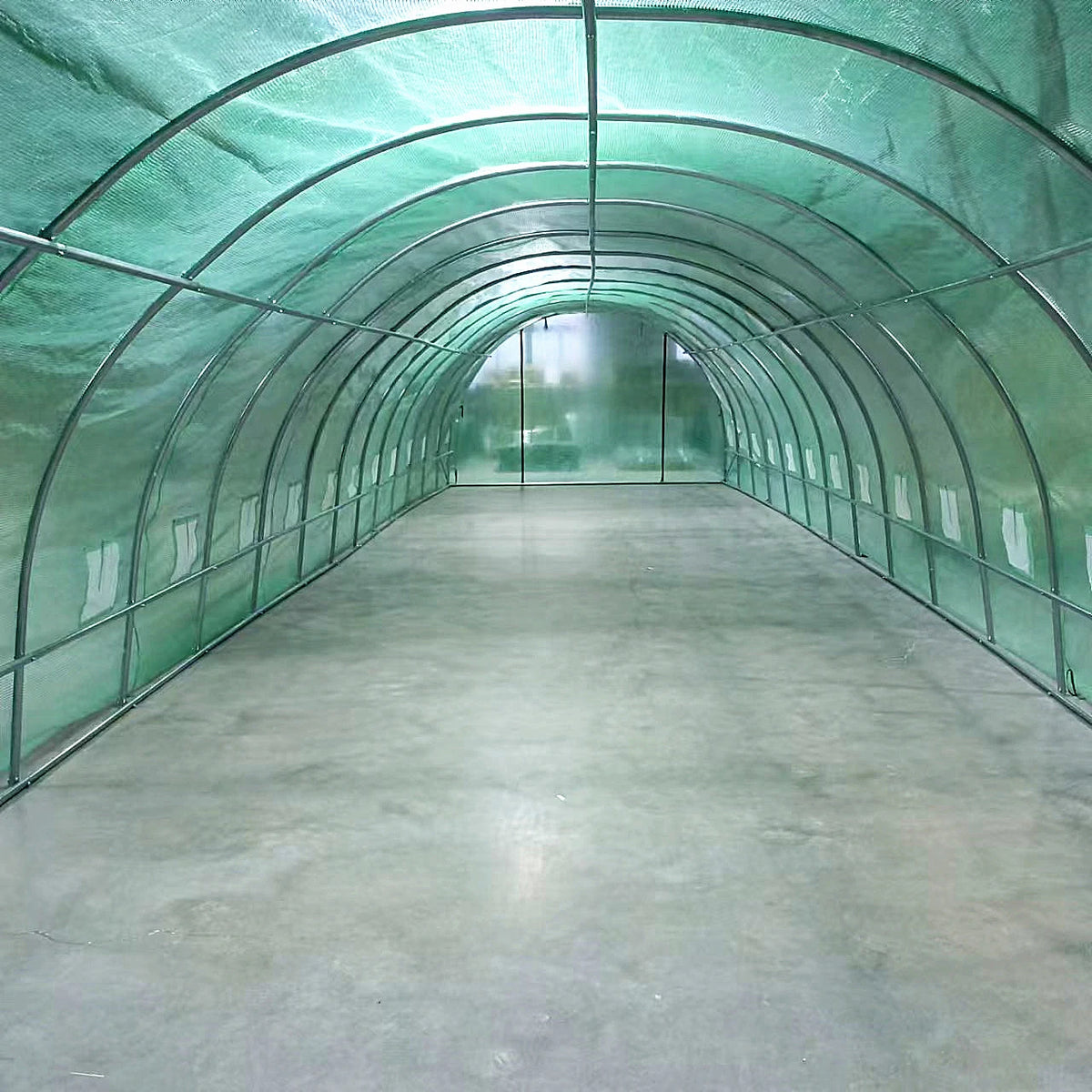 Solar gradina ZEP 8x3x2 m, 24 mp, folie polietilena 180 g/mp UV, structura otel galvanizat 26 mm
