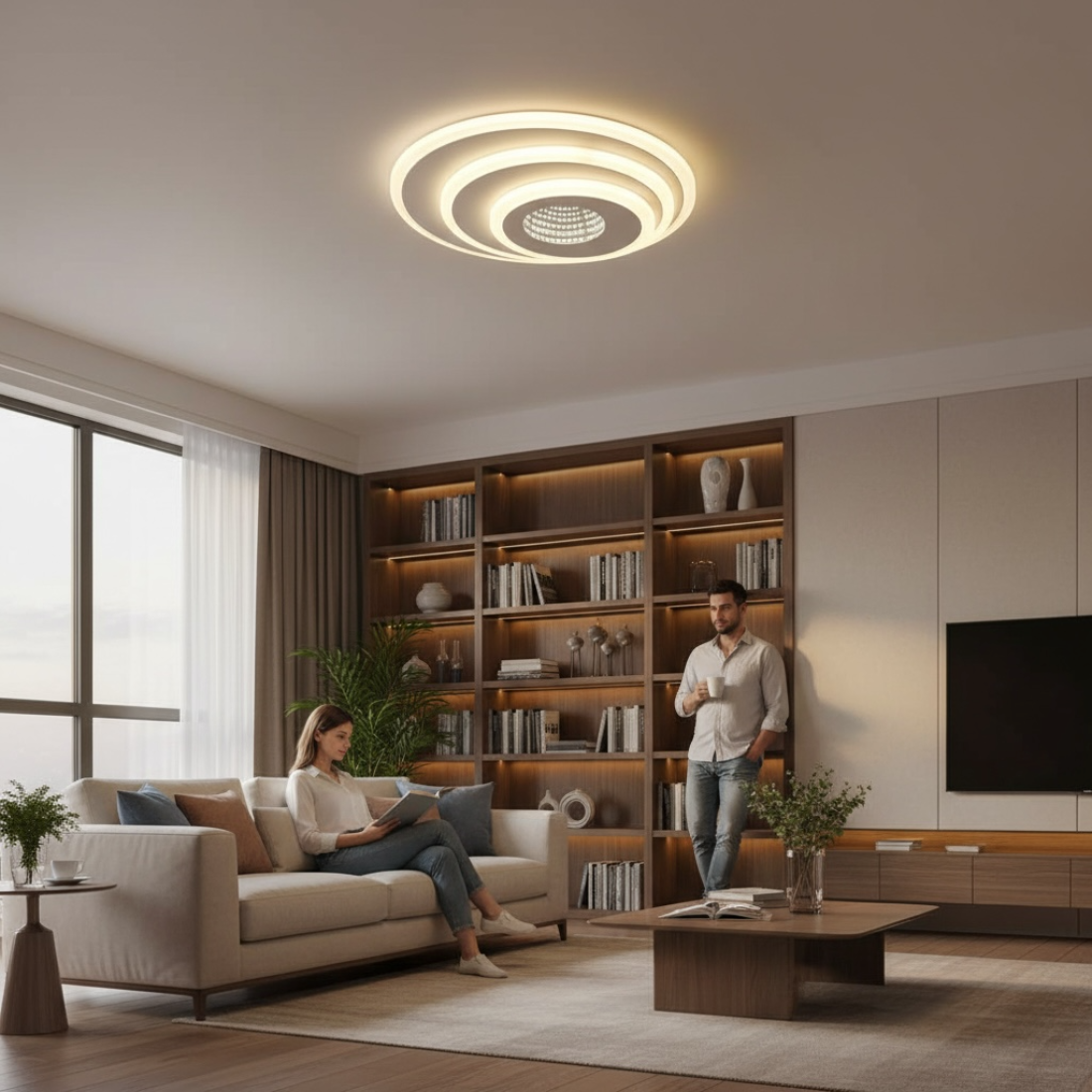 Plafoniera LED Albiorix 46W, 3400lm, 240x240x50mm