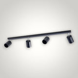 Spot Liniar Reglabil 4xGU10 Negru, 800mm