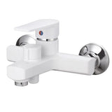 Baterie Cada Plastic Plamix LEO-009 Euro, alba, monocomanda, cu para dus