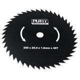 Disc motocoasa cu 40 dinti, 250 x 25.4 mm, varianta simpla