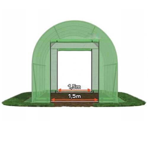 Solar gradina profesional ZEP 12x4x2.5 m, 48 mp, folie 240 g/mp UV, structura otel galvanizat 32x1.2 mm