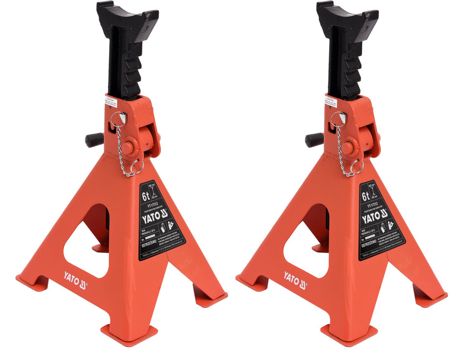 Suport capra auto 6T, set 2 bucati, ajustabile 382-600 mm, siguranta suplimentara