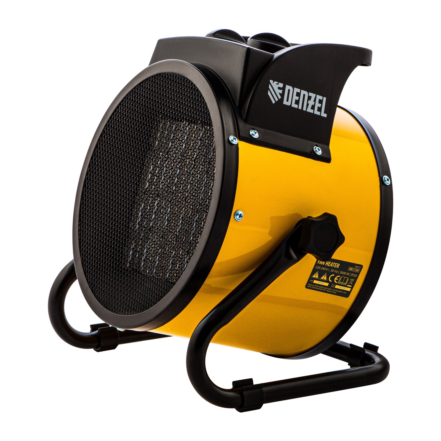 Tun de incalzire ceramic Denzel DHC 3-150, 230V, 0.025/1.5/3 kW, 150 m³/h, 40 m², termostat reglabil