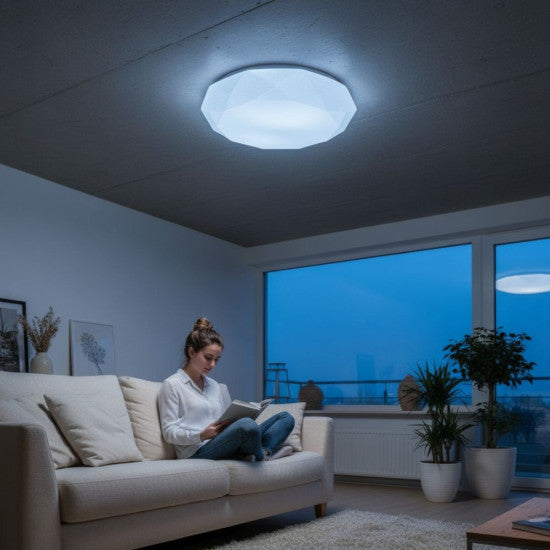 Plafoniera LED Diamant 24W, 1680 lm, 6500K, Ø390 mm