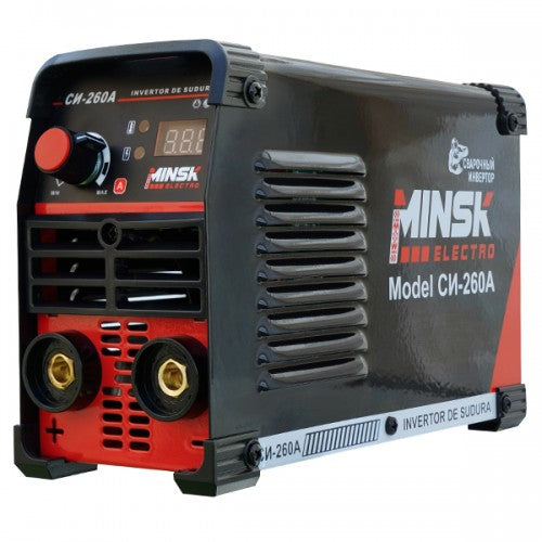 Aparat sudura invertor Minsk Electro MMA SI-260A, 260A, IGBT, ecran digital, usor si compact, protectie supraincalzire