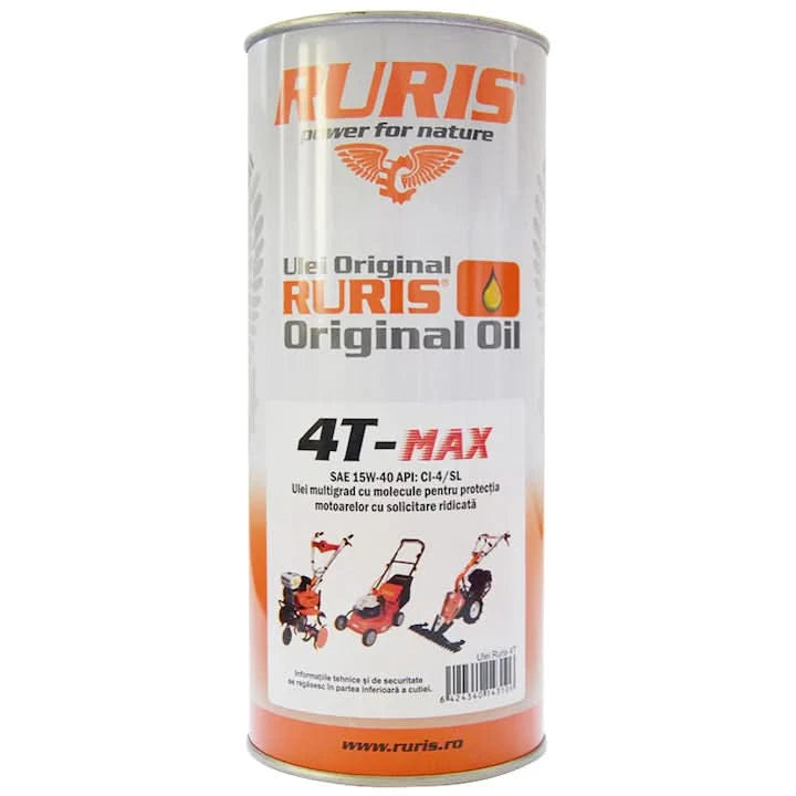 Ulei motor Ruris 4T, 1L, pentru masini tuns gazon, motosape si motocultoare