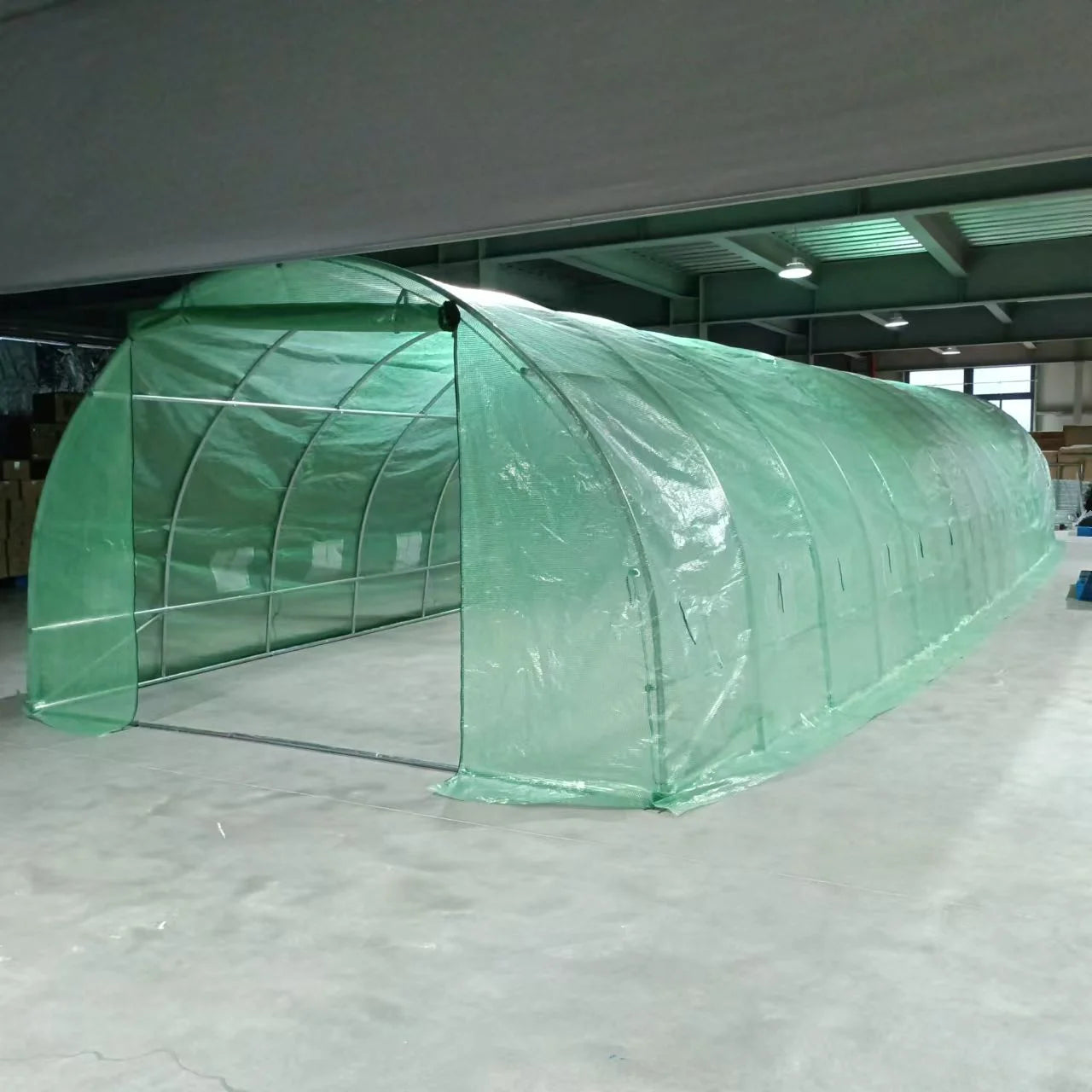 Solar gradina ZEP 8x3x2 m, 24 mp, folie polietilena 180 g/mp UV, structura otel galvanizat 26 mm