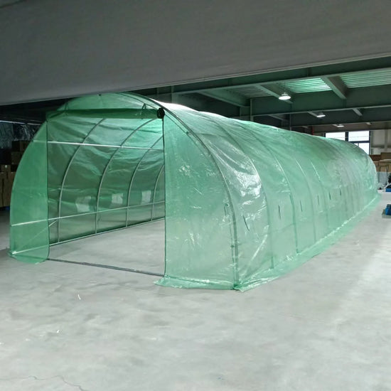 Solar gradina ZEP 8x3x2 m, 24 mp, folie polietilena 180 g/mp UV, structura otel galvanizat 26 mm