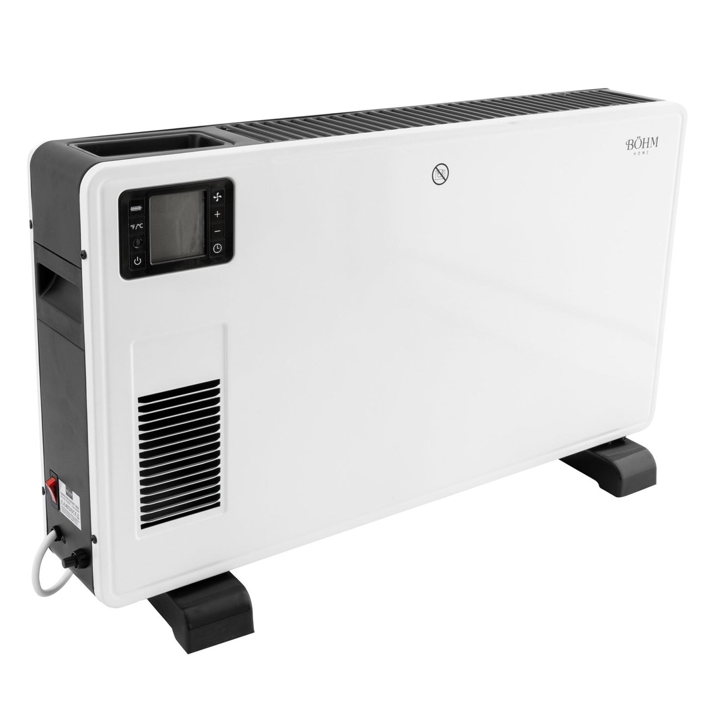Convector electric de podea BÖHM BH02, 2000 W, cu display digital, telecomanda, timer 24h, incalzire rapida pentru 20 m²