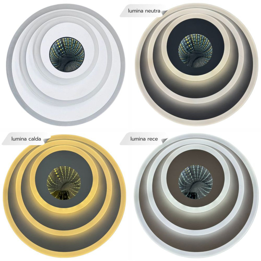 Plafoniera LED Albiorix 46W, 3400lm, 240x240x50mm