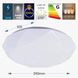 Plafoniera LED Diamant 24W, 1680 lm, 6500K, Ø390 mm