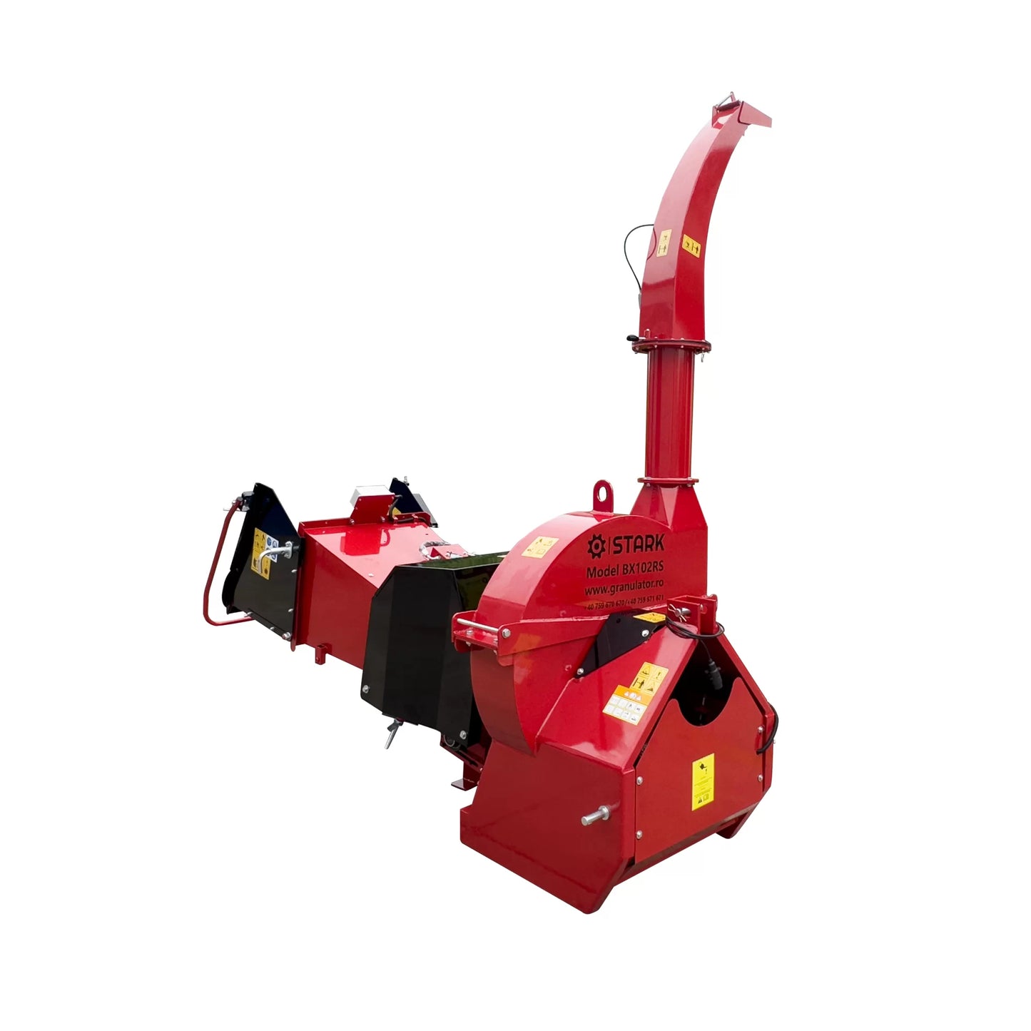 Tocator crengi ZEP STARK BX-102RS PTO cu alimentare hidraulica, diametru max 250 mm, 60-150 CP, productivitate 16 m3/h