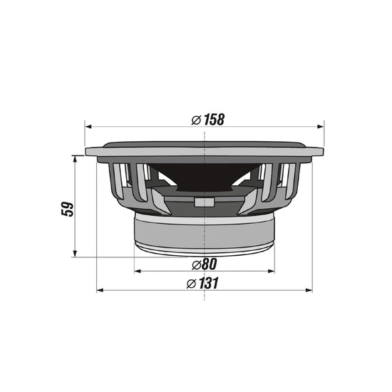 Difuzoare auto 2 cai 165 mm 200W 4 Ohmi CX 604 – Performanta audio superioara