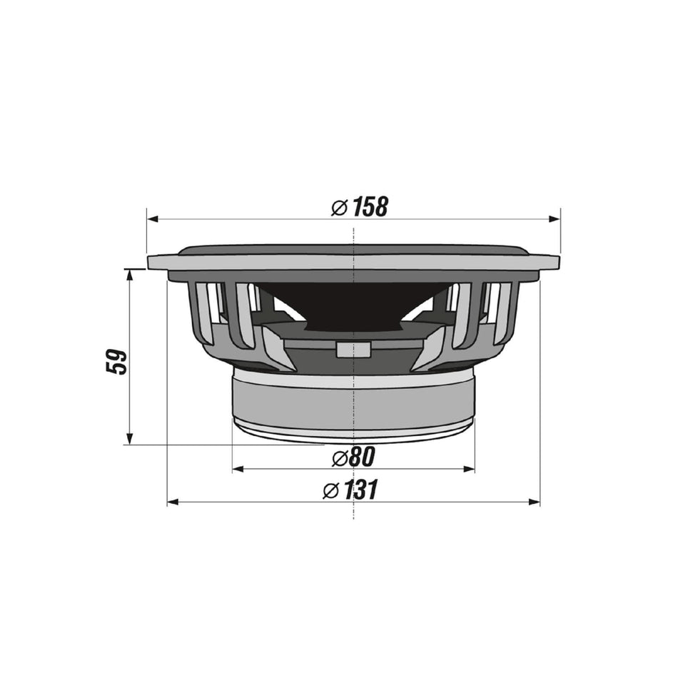 Difuzoare auto 2 cai 165 mm 200W 4 Ohmi CX 604 – Performanta audio superioara