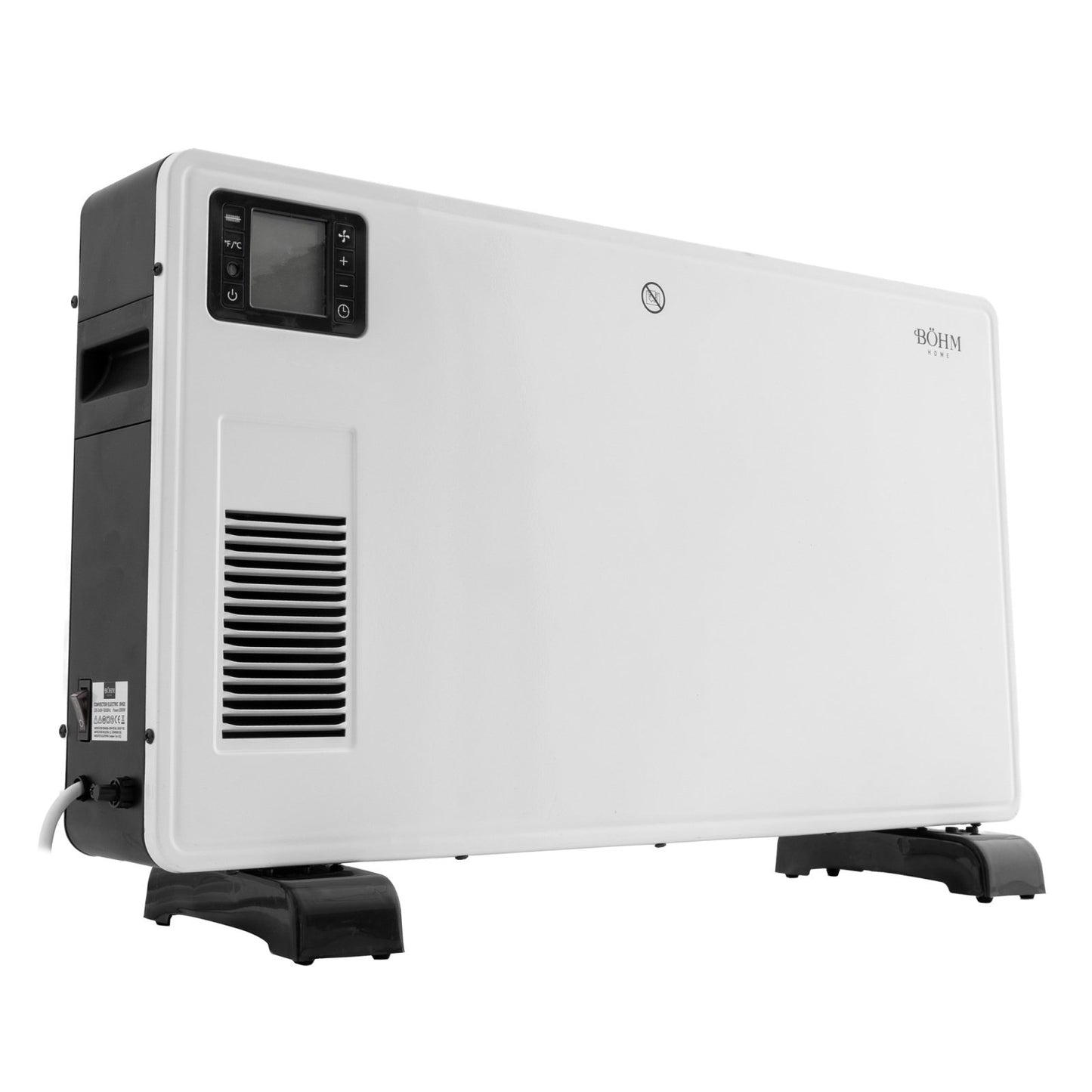 Convector electric de podea BÖHM BH02, 2000 W, cu display digital, telecomanda, timer 24h, incalzire rapida pentru 20 m²