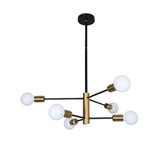 Lustra TAMIAS Auriu, 6xE27, max. 42W, 720x620 mm