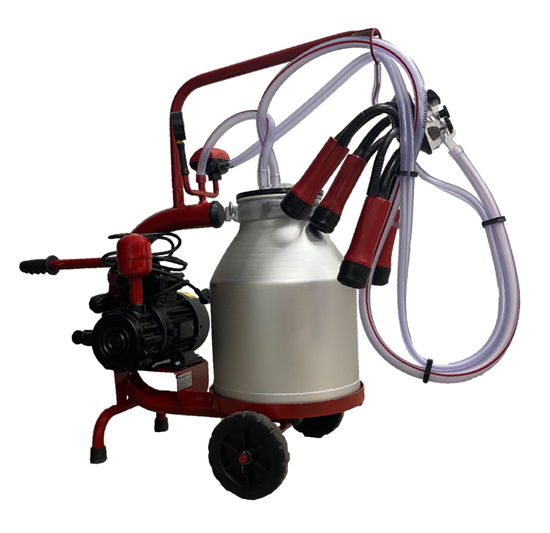 Aparat muls vaci Bartech 1 post, 30L, 0.55 kW, bidon aluminiu, pahare plastic