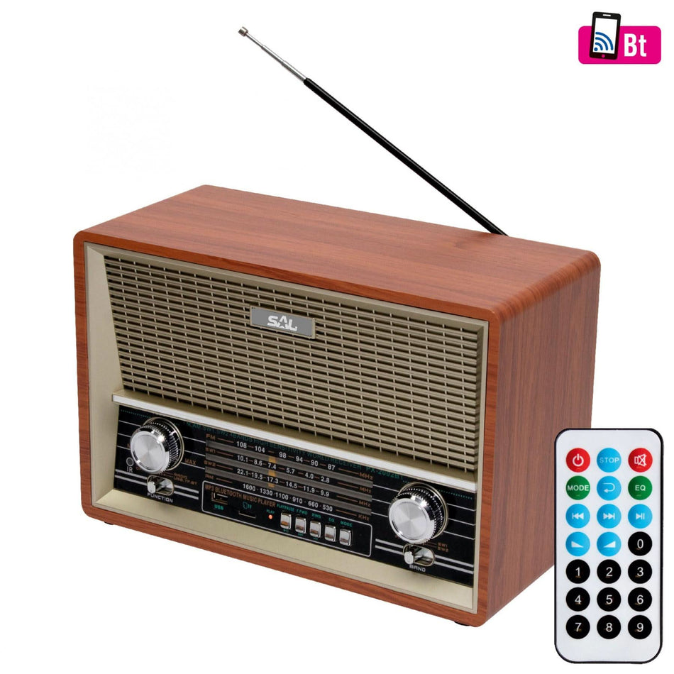 Radio de masa retro si player multimedia RRT 4B – BT, MP3, AUX si radio 4 benzi