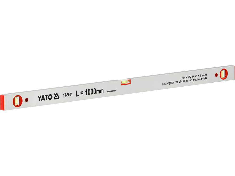 Nivela aluminiu Yato YT-3004, 1000 mm, 3 bule - imagine 1