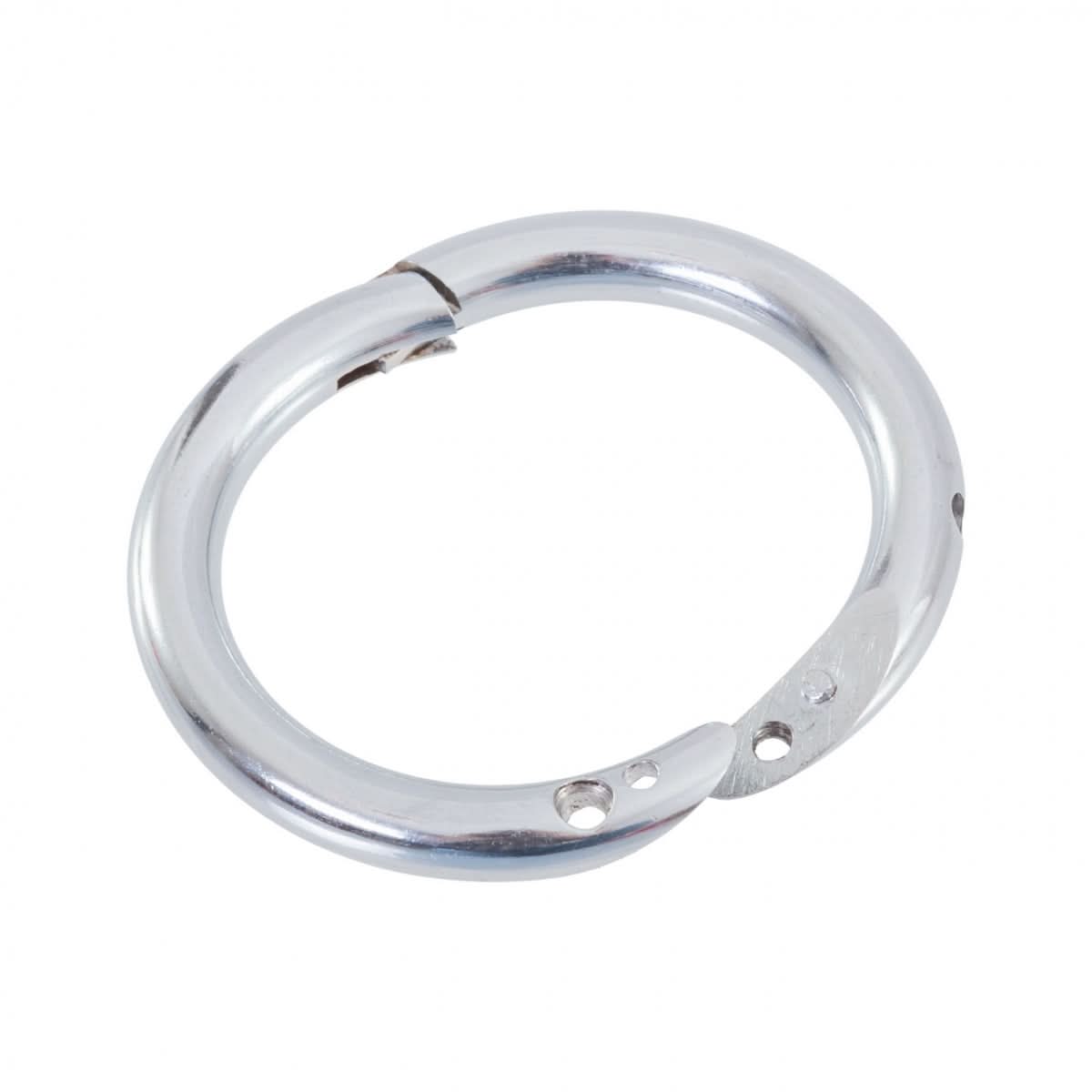 Inel nazal pentru bovine, 54 mm, nichelat, cu sistem de inchidere cu surub